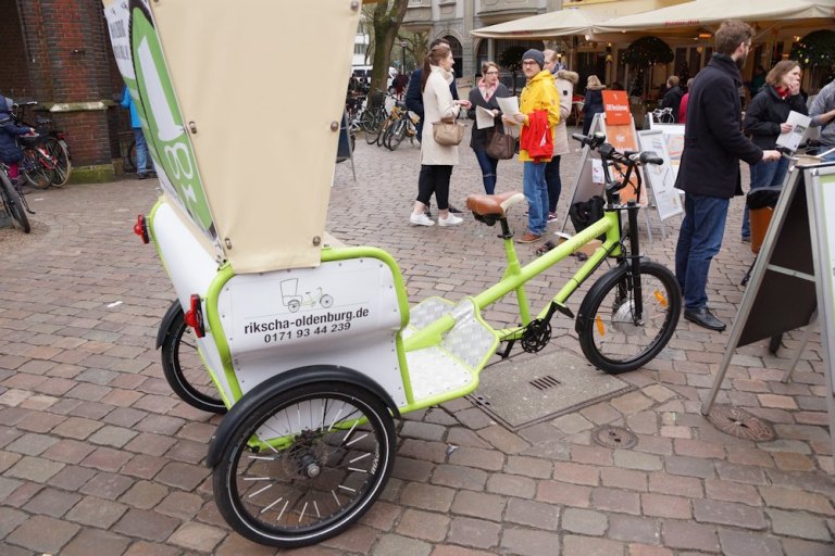 Fahrradfestival in Oldenburg "Hallo Fahrrad" am Rathausmarkt