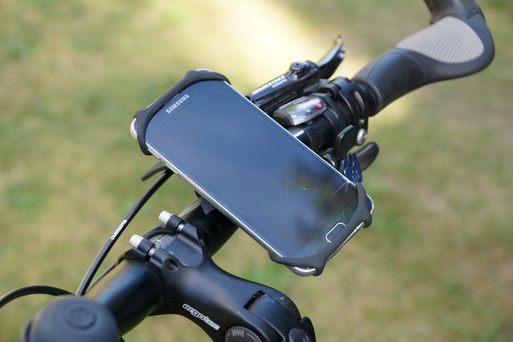 Silico Phone Mount Test - Silikon Fahrradhalterung für Smartphones