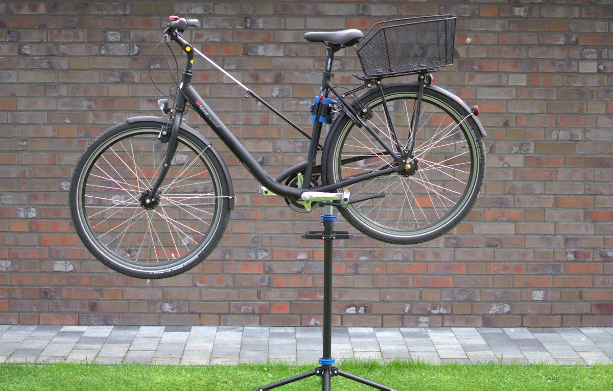 fahrrad montageständer für e-bikes tiefeinstieghinterrad