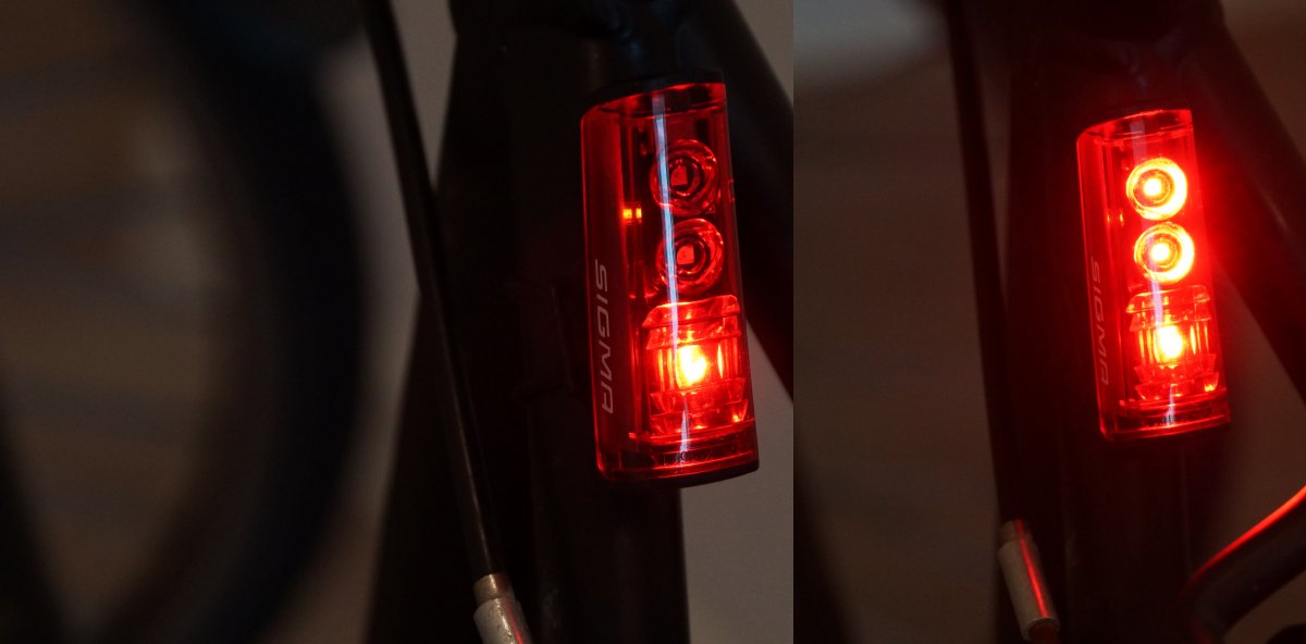 Sigma Blaze Test - Fahrrad Rücklicht mit Bremslichtfunktion