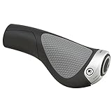 Ergon - GP1 Lock-on Fahrradgriffe | Regular Compatible | für Touring- and MTB Fahrräder | Shwarz | Small und Large