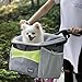 Petsfit Hundefahrradkorb Vorne, Haustier Fahrradkorb Hund mit Schnellentriegelung, Hundekorb für Fahrrad einfache Installation, Grün