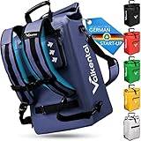 Valkental - 3in1 Fahrradtasche - NEUAUFLAGE 2024 - Geeignet als Gepäckträgertasche, Rucksack und Umhängetasche - Wasserdicht & Reflektierend - 23L - Blau